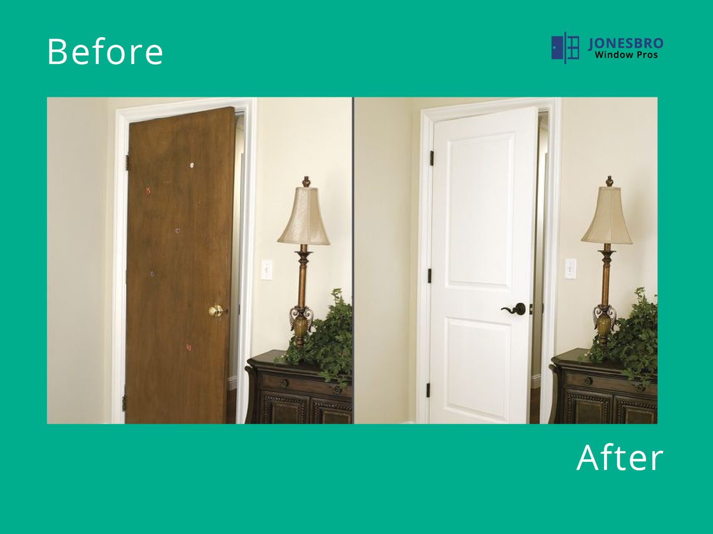 Window installation before and after in Jonesboro AR